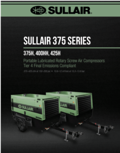 Sullair 375 Brochure Cover